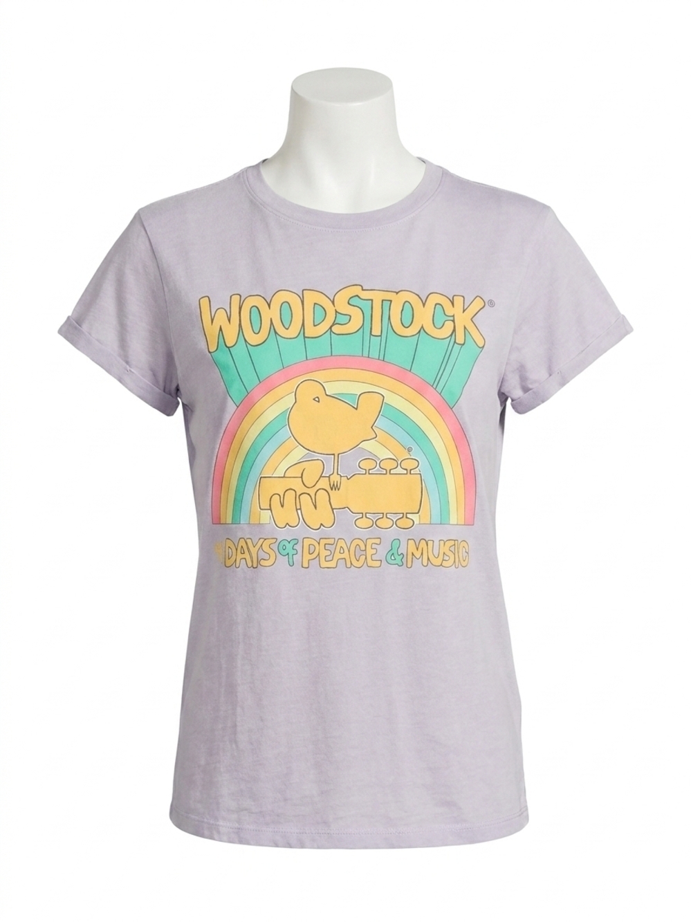 NEW RECYCLED KARMA woodstock tee in lilac